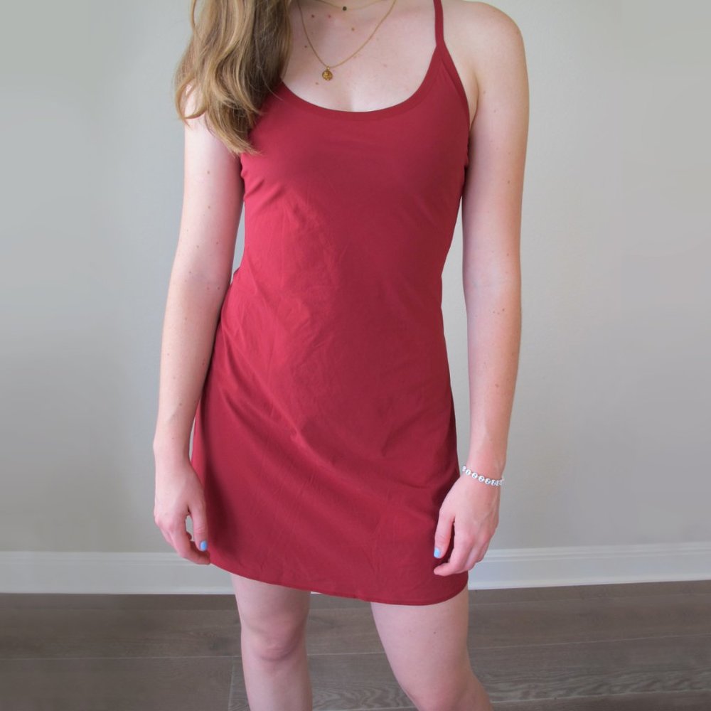 Outdoor Voices The Exercise Dress in Biking Red